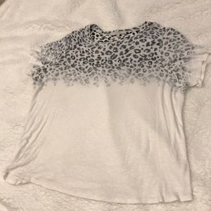 Sejour Black/White Leopard Blouse